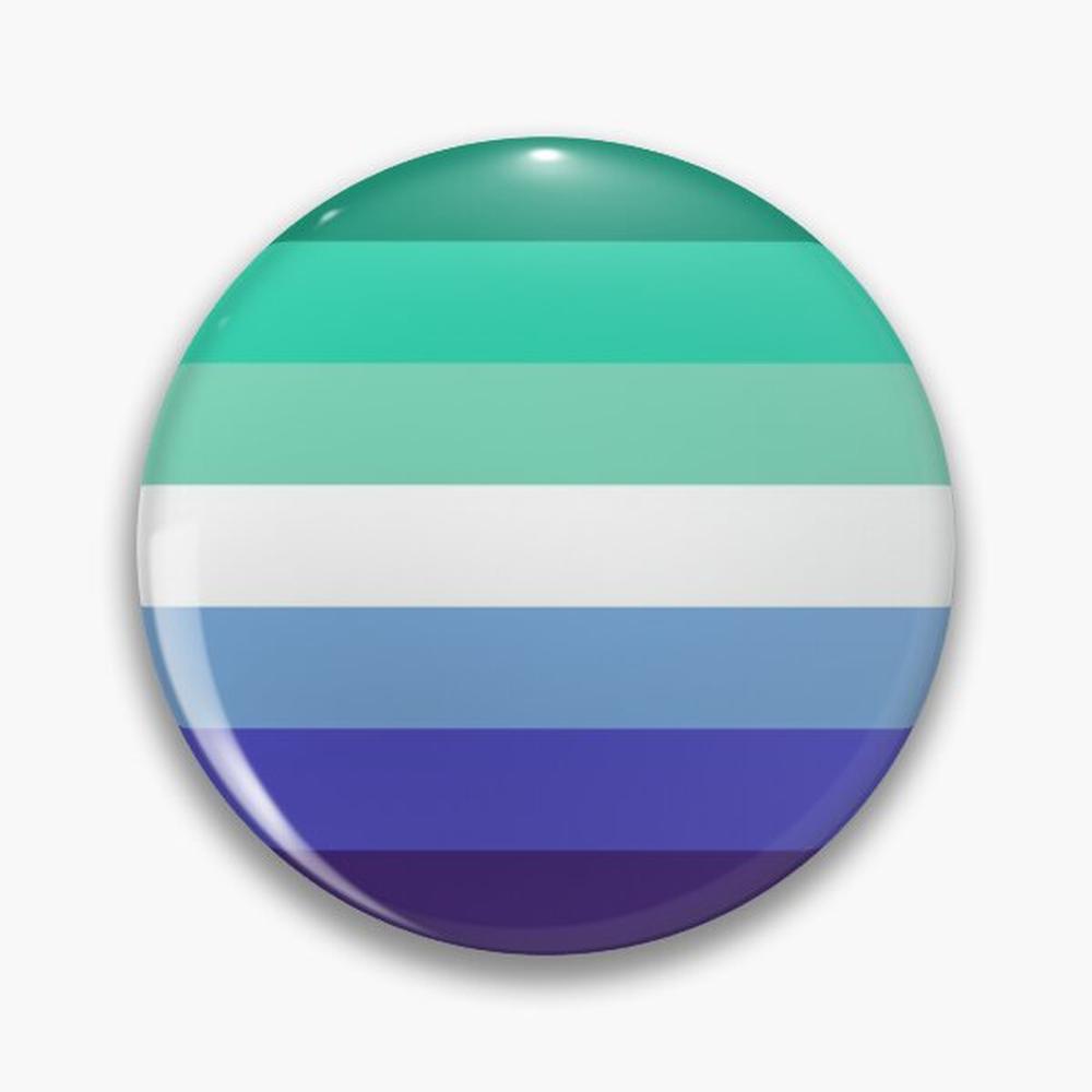 Ethnic Modern Fashion - MLM Gay Pride Flag Pin Buttons