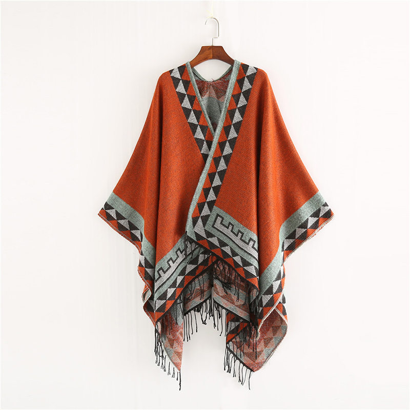 Ethnic Fashion India - Indian Style Fashion Geometric Tassel Pashmina