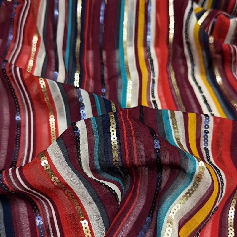 Colorful Striped Embroidered S - Ethnic Fashion Design ulasan dan harga
