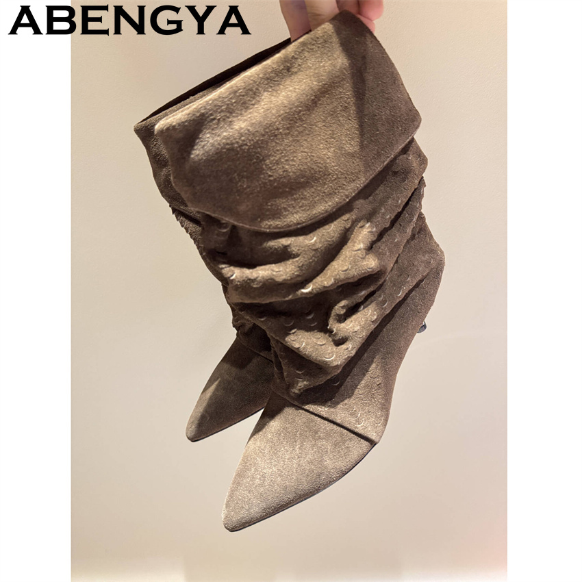 Women's Mid Calf Short Boots 2 - Ethnic Fashion Women ulasan dan harga