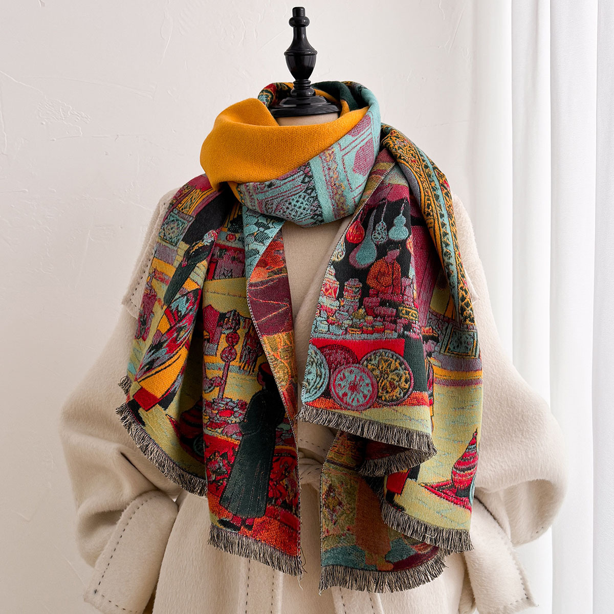 Autumn Winter Women Imitation  - Go Ethnic Fashion ulasan dan harga