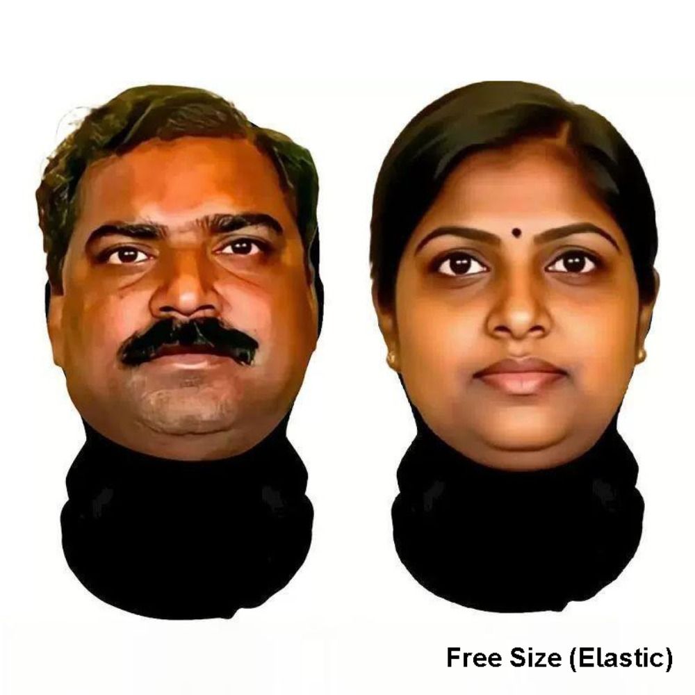 Funny Indian-style Mask Spoof  - Ethnic Fashion India ulasan dan harga