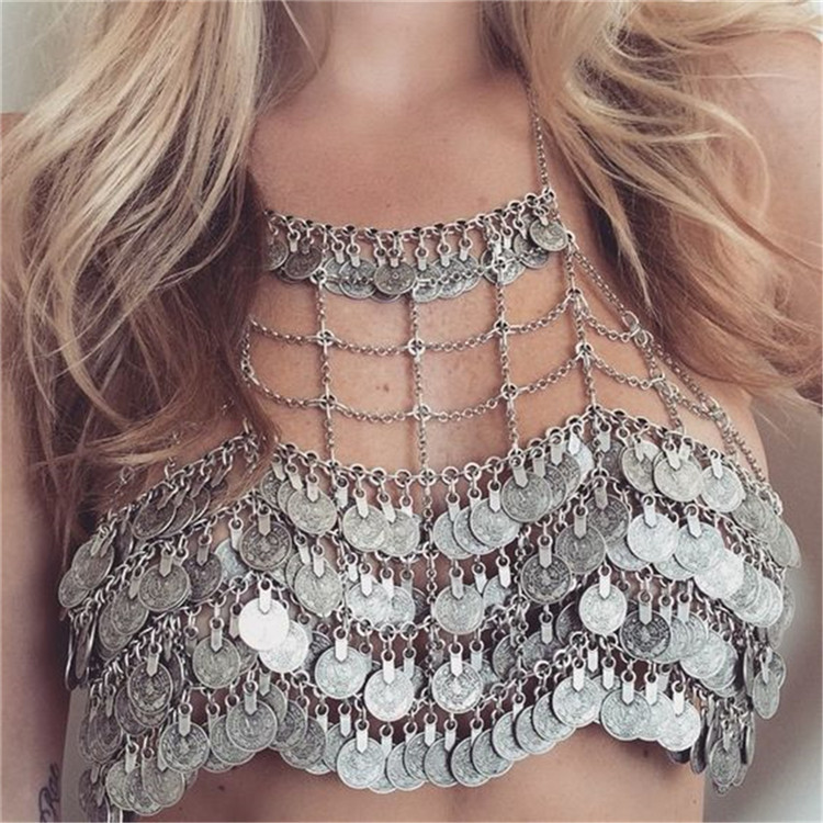 Beach Gypsy Coin Tassel Sexy B - Ethnic Fashion Co In ulasan dan harga