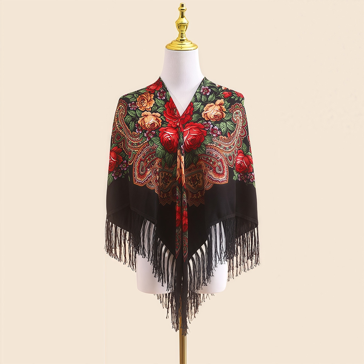 110cm  Russian Ethnic Shawl fo - Go Ethnic Fashion ulasan dan harga